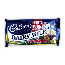 DAIRY MILK CRUNCHIE CADBURY 230 GRS 