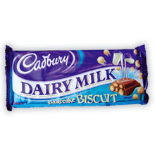 DAIRY MILK BISCUIT CADBURY 250 GRS