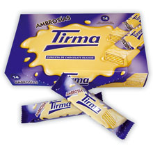 TIRMA AMBROSIA CHOCOLATE BLANCO 14 UDS