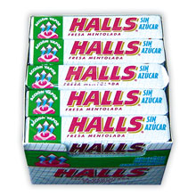 HALLS FRESA MENTOLADO S/A 20 UDS