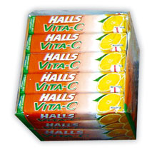 HALLS V.C.NARANJA 20 UDS