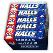 HALLS EUCALIPT0 MENTA AZUL 20 UDS