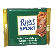 RITTER WHOLE ALMONDS 100 GRS 11 U