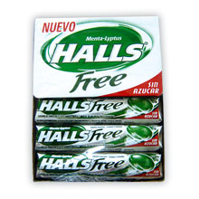 HALLS FREE MENTA S.A. 12 UDS
