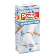 LECHE PASCUAL SEMIDESNATADA 1L 6 UDS
