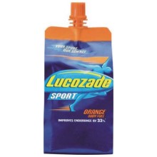 LUCOZADE ORANGE SPORT POUCH 330ML 12 UDS