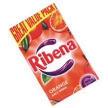 ZUMO RIBENA ORANGE 288 ML 27 UDS
