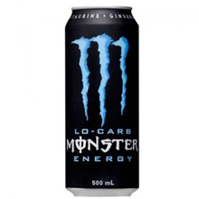 BEBIDA MONSTER LO CARB(AZUL) 500ML 24UDS