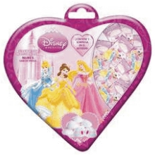 BOLSA CORAZON PRINCESAS NUBES 24UDS