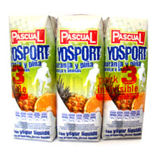 ZUMO YOSPORT NARANJA-PI�A 250 ML 21 UDS