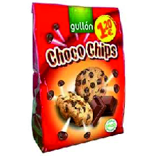 GULLON CHOCO CHIPS NEGRO (1,20) 200G 1U
