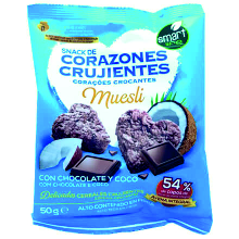 CORAZON CRUJIENTE CHOCO/COCO 50 GR 15UDS