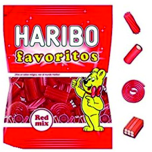 HARIBO FAVORITOS RED PICA 90 GRS 18 UDS