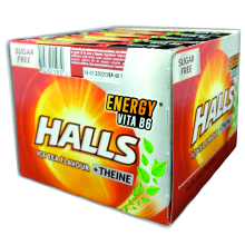 HALLS ENERGY ICE TEA 20 UDS