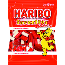 HARIBO FAVORITOS RED&WHITE 90 GRS 18 UDS
