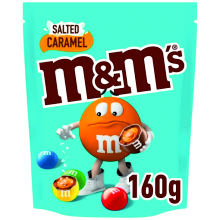 M & M POUCH SALTED CARAMEL 160 GRS