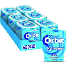 ORBIT BOTE REFRESHERS MENTA 6 UDS