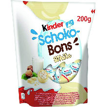 KINDER SCHOKO-BONS WHITE 200 GRS