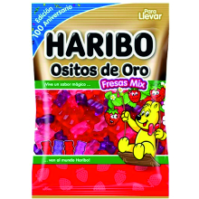 HARIBO OSITOS ORO FRESAS 100 GRS 18 UDS