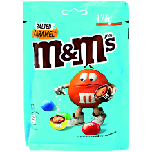 M & M POUCH SALTED CARAMEL 176 GRS