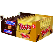 CAJA MIXTA SNICKERS+TWIX 14 UDS