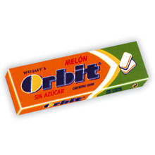 ORBIT MELON FLAVOR GRAGEA 30 UDS