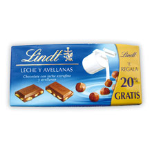 CHOC. AVELLANAS LINDT 125 GRS.