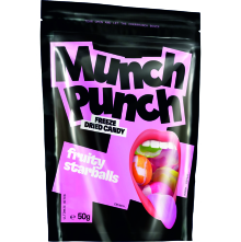 MUNCH PUNCH FRUITY STARBALLS 50G 15UDS